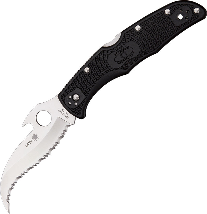 Spyderco Matriarch 2 Folding Pocket Knife 3.5" VG10 Steel Blade FRN Handle C12SBK2W -Spyderco - Survivor Hand Precision Knives & Outdoor Gear Store