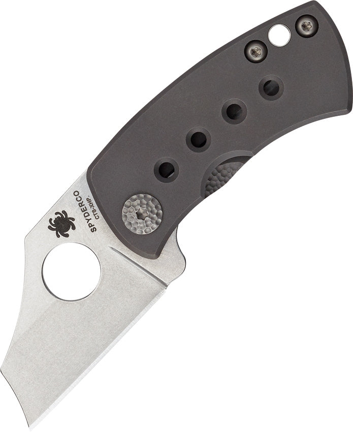 Spyderco McBee Folding Knife 1.5" CTS-XHP Steel Blade Matte Titanium Handle C236TIP -Spyderco - Survivor Hand Precision Knives & Outdoor Gear Store