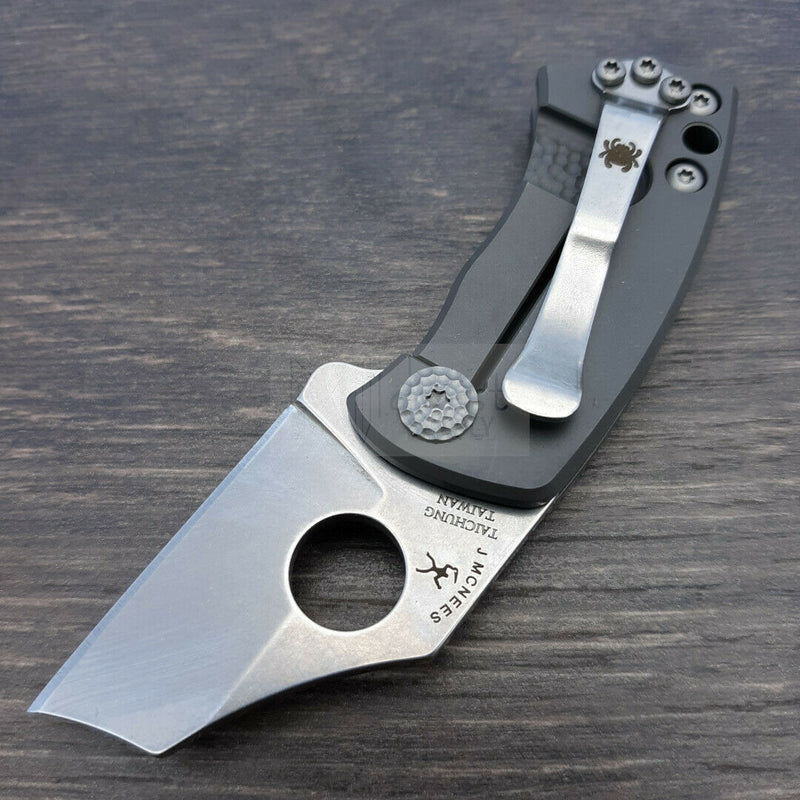 Spyderco McBee Folding Knife 1.5" CTS-XHP Steel Blade Matte Titanium Handle C236TIP -Spyderco - Survivor Hand Precision Knives & Outdoor Gear Store