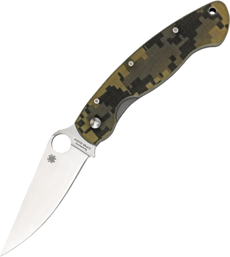 Spyderco Military Folding Pocket Knife 4" CPM S30V Steel Blade Camo G10 Handle 36GPCMO -Spyderco - Survivor Hand Precision Knives & Outdoor Gear Store