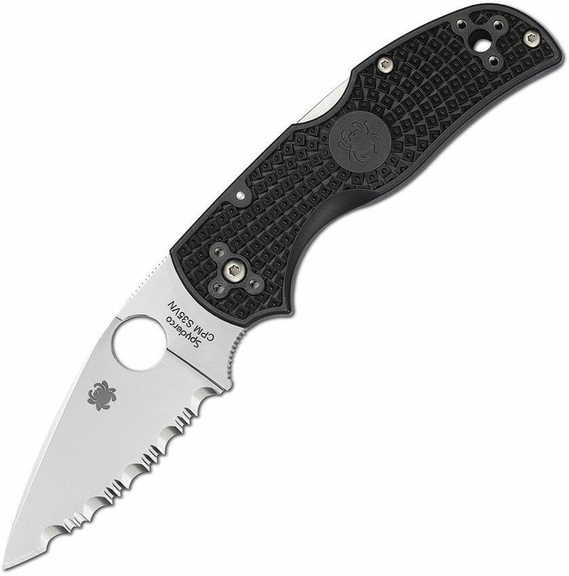 Spyderco Native 5 Folding Knife 2.95" Serrated S35VN Steel Blade FRN Handle 41SBK5 -Spyderco - Survivor Hand Precision Knives & Outdoor Gear Store