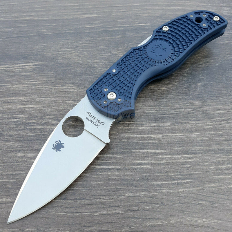 Spyderco Native 5 Lockback Folding Knife 3" CPM S110V Steel Blade Blue Handle 41PDBL5 -Spyderco - Survivor Hand Precision Knives & Outdoor Gear Store