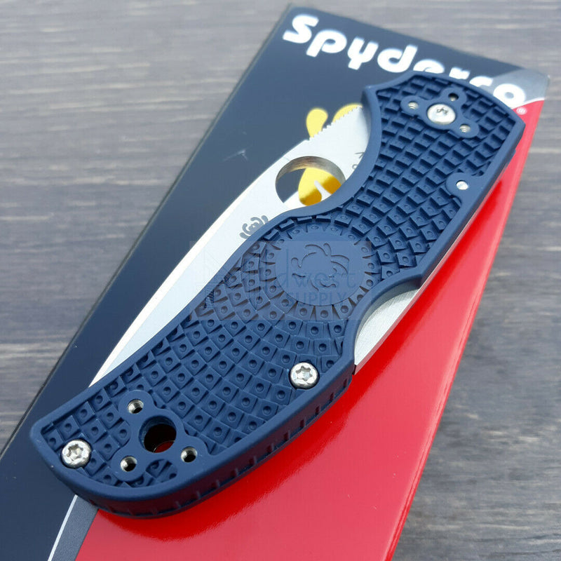 Spyderco Native 5 Lockback Folding Knife 3" CPM S110V Steel Blade Blue Handle 41PDBL5 -Spyderco - Survivor Hand Precision Knives & Outdoor Gear Store