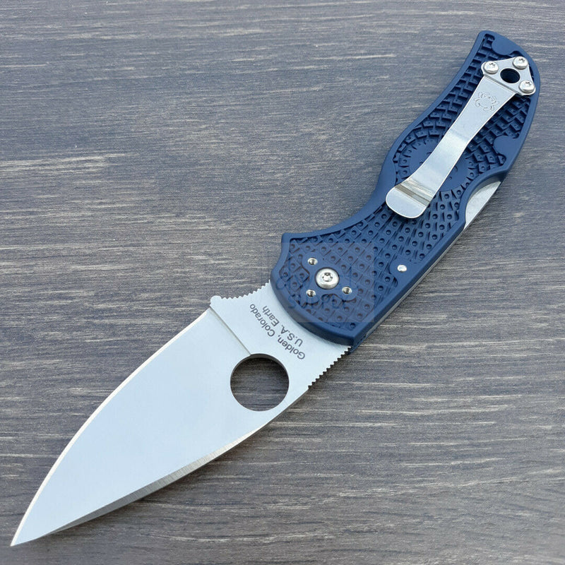 Spyderco Native 5 Lockback Folding Knife 3" CPM S110V Steel Blade Blue Handle 41PDBL5 -Spyderco - Survivor Hand Precision Knives & Outdoor Gear Store