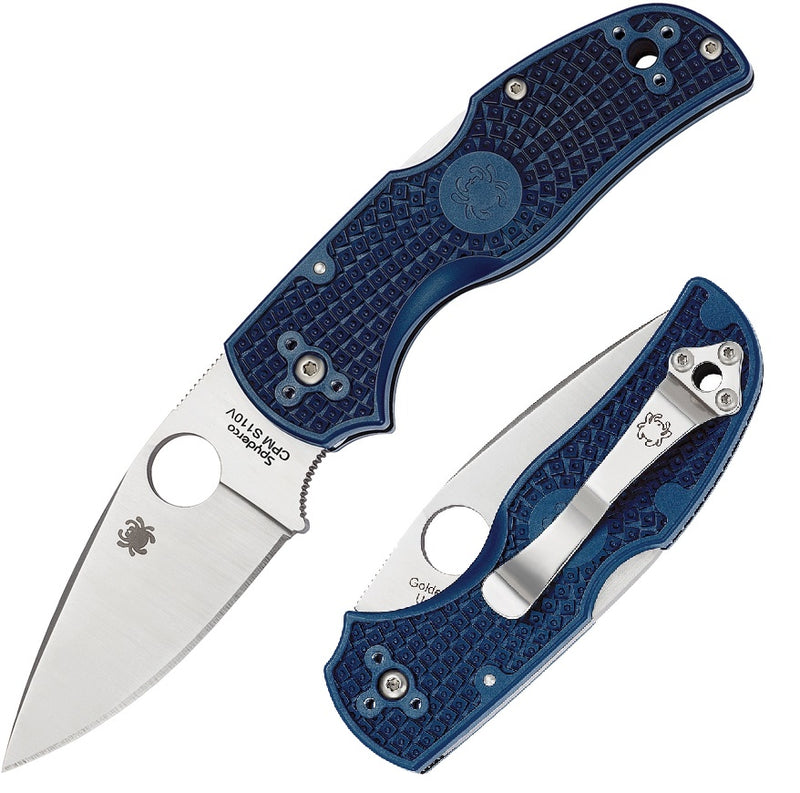 Spyderco Native 5 Lockback Folding Knife 3" CPM S110V Steel Blade Blue Handle 41PDBL5 -Spyderco - Survivor Hand Precision Knives & Outdoor Gear Store