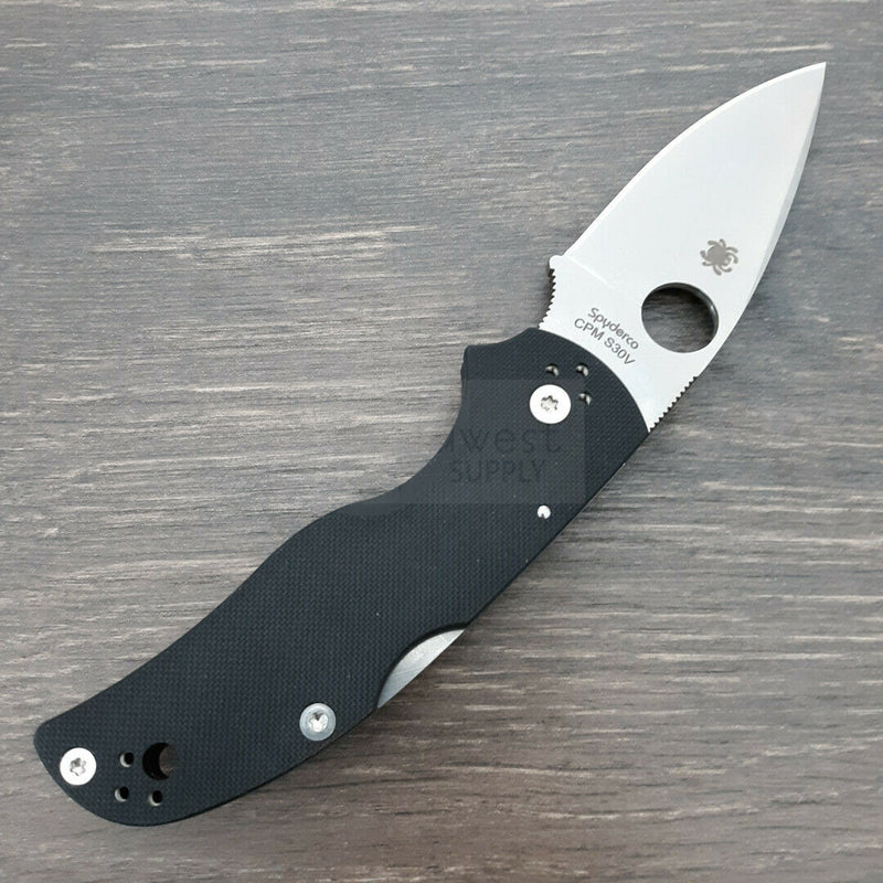 Spyderco Native 5 Folding Pocket Knife 3" CPM S30V Steel Blade Black G10 Handle 41GP5 -Spyderco - Survivor Hand Precision Knives & Outdoor Gear Store