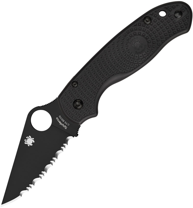 Spyderco Para 3 Folding Knife 2.92" Stainless Steel Clip Blade Black FRN Handle C223SBBK -Spyderco - Survivor Hand Precision Knives & Outdoor Gear Store