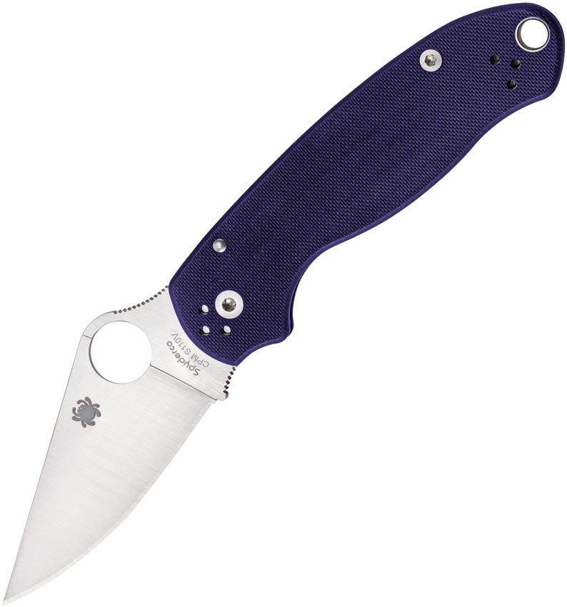 Spyderco Para 3 Folding Knife CPM S110V Steel Blade Blue G10 Handle Paramilitary C223GPDBL -Spyderco - Survivor Hand Precision Knives & Outdoor Gear Store