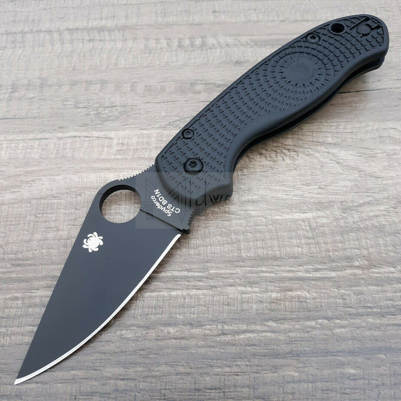 Spyderco Para 3 Folding Knife 3" Black Finish CTS-BD1 Steel Blade Black FRN Handle C223PBBK -Spyderco - Survivor Hand Precision Knives & Outdoor Gear Store