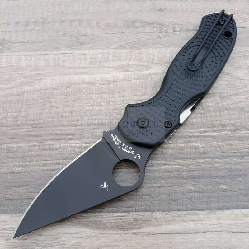 Spyderco Para 3 Folding Knife 3" Black Finish CTS-BD1 Steel Blade Black FRN Handle C223PBBK -Spyderco - Survivor Hand Precision Knives & Outdoor Gear Store