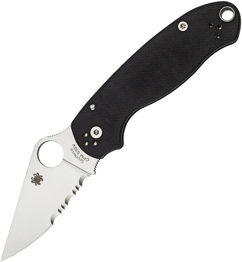 Spyderco Para 3 Folding Pocket Knife 3.0" CPM S30V Steel Blade Black G10 Handle C223GPS -Spyderco - Survivor Hand Precision Knives & Outdoor Gear Store