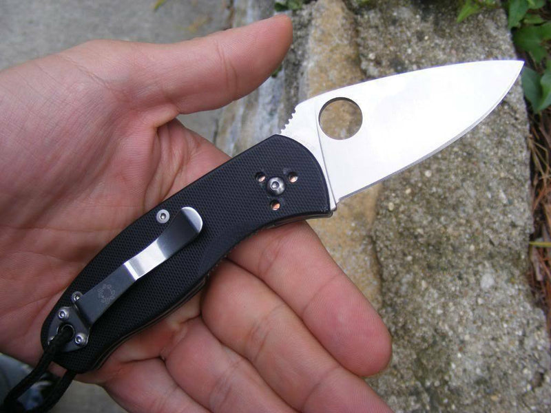 Spyderco Persistence Knife 3" Modified Skinning Style Blade Black G10 Handle C136GP -Spyderco - Survivor Hand Precision Knives & Outdoor Gear Store