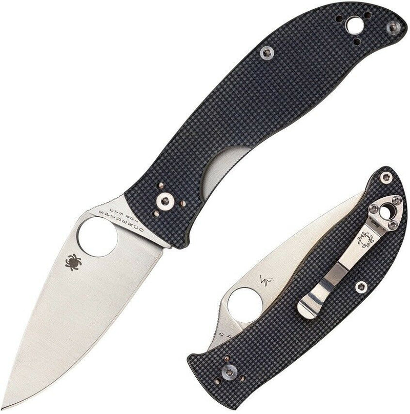 Spyderco Polestar Folding Knife 3.25" Satin CTS BD1 Steel Blade Gray G10 Handle C220GPGY -Spyderco - Survivor Hand Precision Knives & Outdoor Gear Store