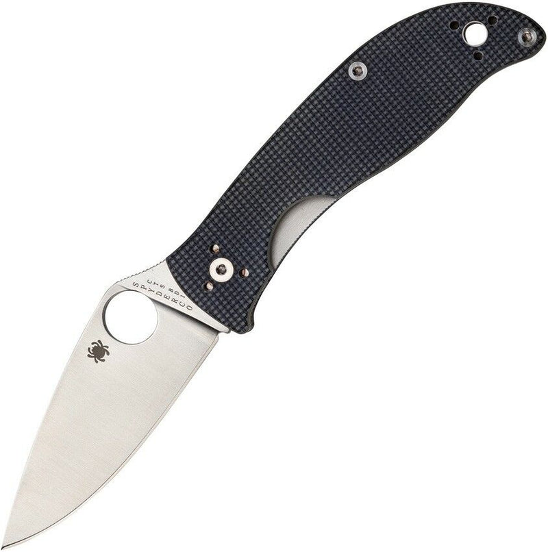 Spyderco Polestar Folding Knife 3.25" Satin CTS BD1 Steel Blade Gray G10 Handle C220GPGY -Spyderco - Survivor Hand Precision Knives & Outdoor Gear Store