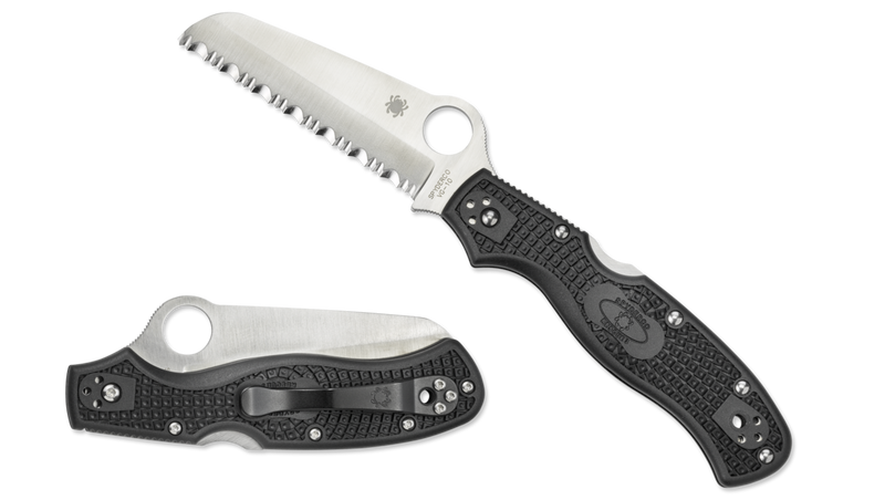 Spyderco Rescue3 Lightweight Folding Knife 3.5" Serrated VG10 Blade FRN Handle C14SBK3 -Spyderco - Survivor Hand Precision Knives & Outdoor Gear Store