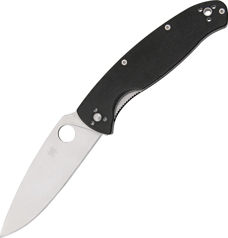 Spyderco Resilience Folding Knife 4.25" 8Cr13MoV Steel Blade Black G10 Handle C142GP -Spyderco - Survivor Hand Precision Knives & Outdoor Gear Store