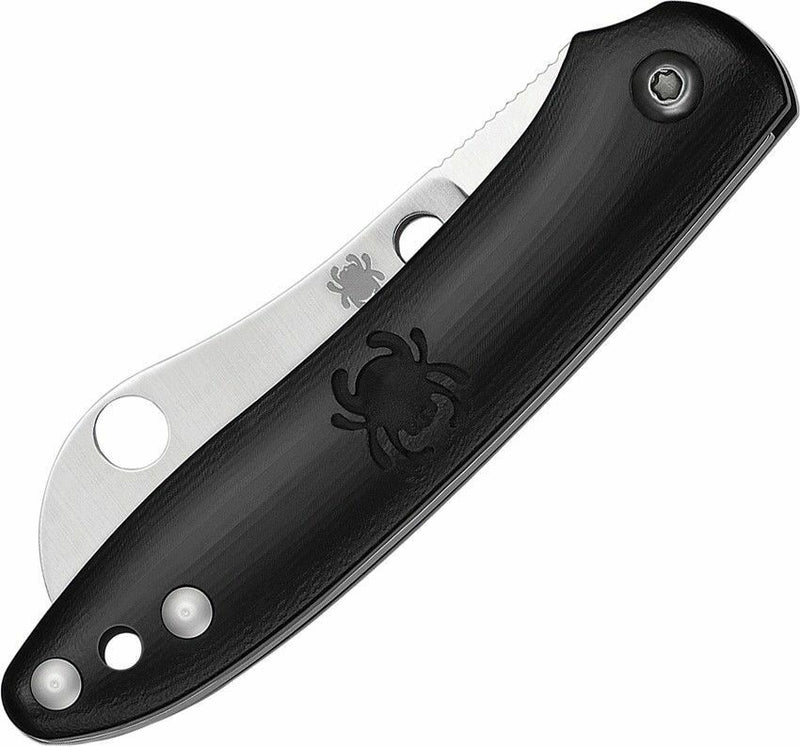 Spyderco Roadie Knife 2.09" NonLocking N690Co Steel Sheepfoot Blade Black FRN Handle C189PBK -Spyderco - Survivor Hand Precision Knives & Outdoor Gear Store