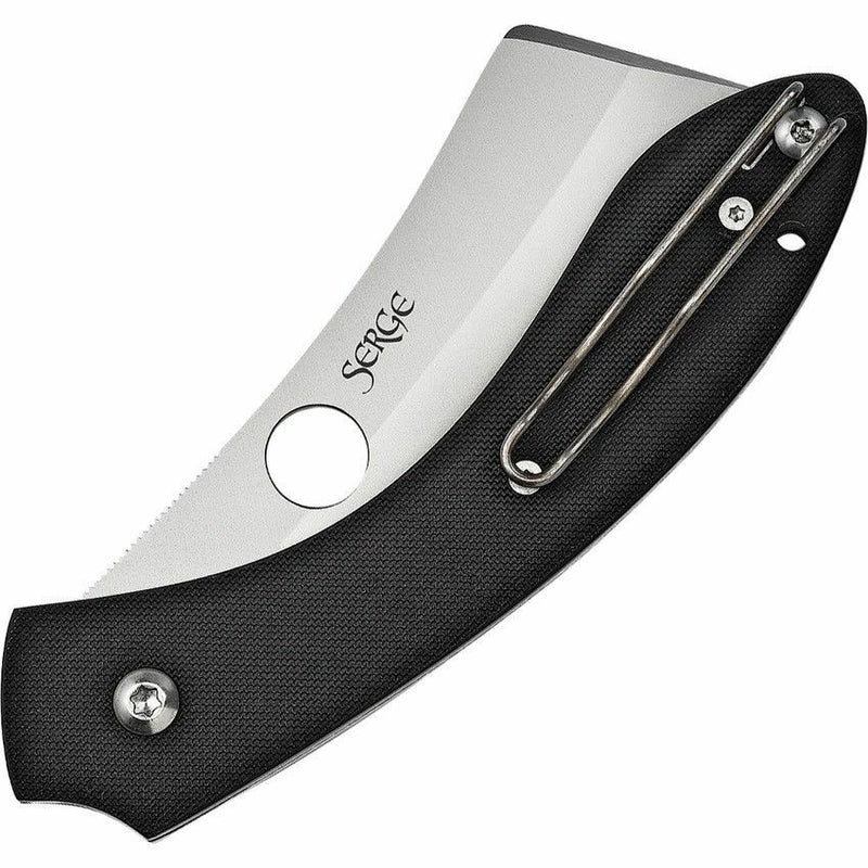 Spyderco Roc Folding Knife 3" VG10 S Steel Cleaver Style Blade Black G10 Handle C177GP -Spyderco - Survivor Hand Precision Knives & Outdoor Gear Store