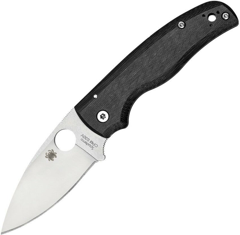 Spyderco Shaman Compression Lock Folding Knife 3.63" CPM S30V Steel Blade Black Stainless / G10 Scales Handle C229GP -Spyderco - Survivor Hand Precision Knives & Outdoor Gear Store