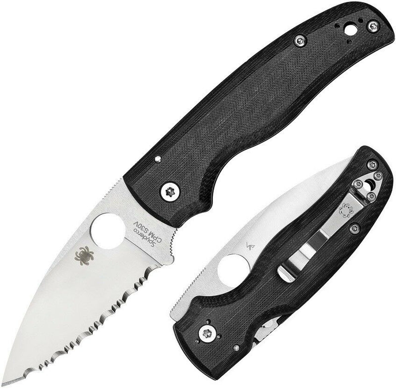 Spyderco Shaman Folding Knife 3.61" CPM S30V Steel Blade Matte Black G10 Handle C229GS -Spyderco - Survivor Hand Precision Knives & Outdoor Gear Store