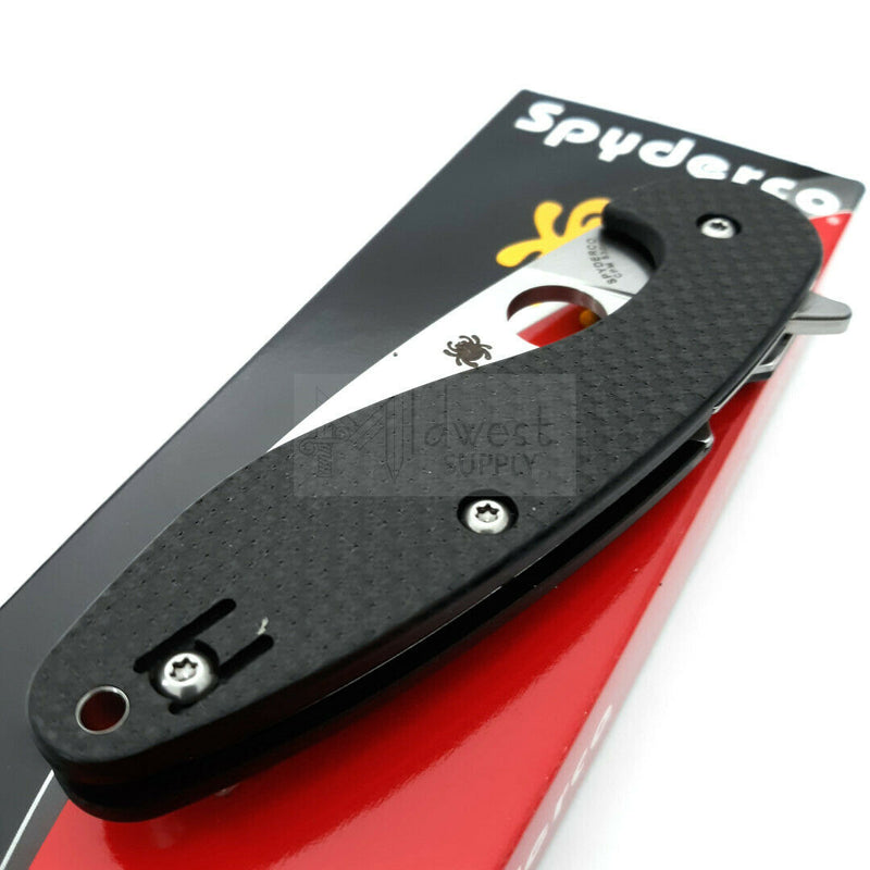 Spyderco Sliverax Folding Knife 3.5" CPM S30V Blade Carbon Fiber/G10 Handle C228CFP -Spyderco - Survivor Hand Precision Knives & Outdoor Gear Store