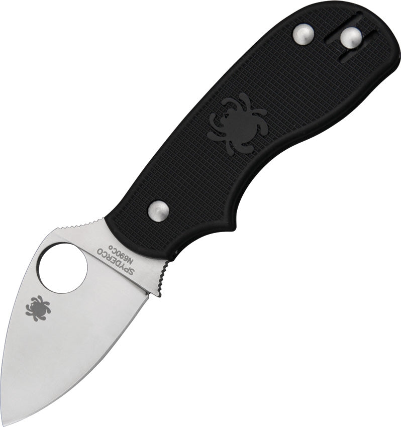 Spyderco Squeak Folding Knife N690Co Steel Leaf Shaped Blade Black FRN Handle C154PBK -Spyderco - Survivor Hand Precision Knives & Outdoor Gear Store