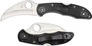 Spyderco Tasman Salt 2 Folding Knife 2.75" H1 Steel Hawkbill Blade Black Textured FRN Handle 106PBK2 -Spyderco - Survivor Hand Precision Knives & Outdoor Gear Store