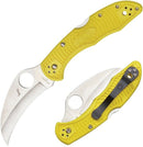 Spyderco Tasman Salt 2 Folding Knife 2.75" H1 Steel Hawkbill Blade Yellow Textured FRN Handle 106PYL2 -Spyderco - Survivor Hand Precision Knives & Outdoor Gear Store