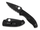 Spyderco Tenacious Linerlock Folding Knife 3.38" Serrated 8Cr13MoV Steel Blade FRN Handle C122SBBK -Spyderco - Survivor Hand Precision Knives & Outdoor Gear Store