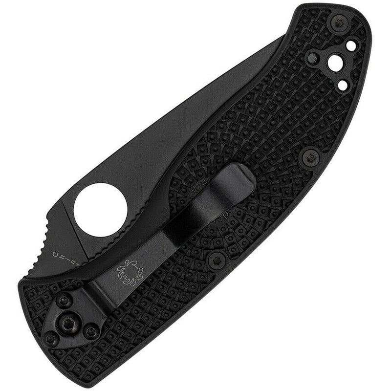 Spyderco Tenacious Linerlock Folding Knife 3.38" Serrated 8Cr13MoV Steel Blade FRN Handle C122SBBK -Spyderco - Survivor Hand Precision Knives & Outdoor Gear Store