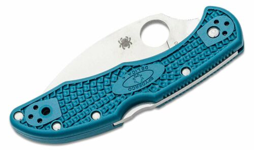 Spyderco Delica 4 Lockback Folding Knife 2.88" K390 Tool Steel Blade Blue FRN Handle 11FPWK390 -Spyderco - Survivor Hand Precision Knives & Outdoor Gear Store