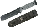 TOPS Pry Fixed Knife 5.75" 1095 Steel Full Tang Blade Black linen Micarta Handle TPK001 -TOPS - Survivor Hand Precision Knives & Outdoor Gear Store