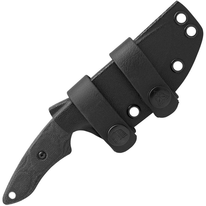 TOPS 3 Pointer Fixed Knife 3.13" 1095HC Steel Blade Black Canvas Micarta Handle 3PR01 -TOPS - Survivor Hand Precision Knives & Outdoor Gear Store