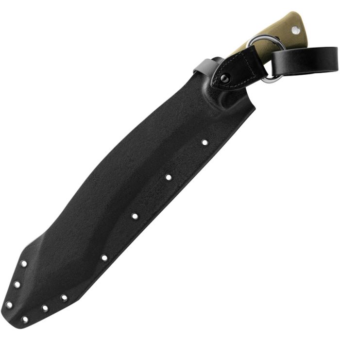 TOPS A-Klub Fixed Machete 12.38" 1095HC Steel Blade Green Canvas Micarta Handle AKLB01 -TOPS - Survivor Hand Precision Knives & Outdoor Gear Store