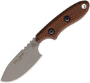 TOPS Bull Trout Fixed Knife 2.75" 154CM Steel Blade Brown Burlap Micarta Handle BLTT01 -TOPS - Survivor Hand Precision Knives & Outdoor Gear Store