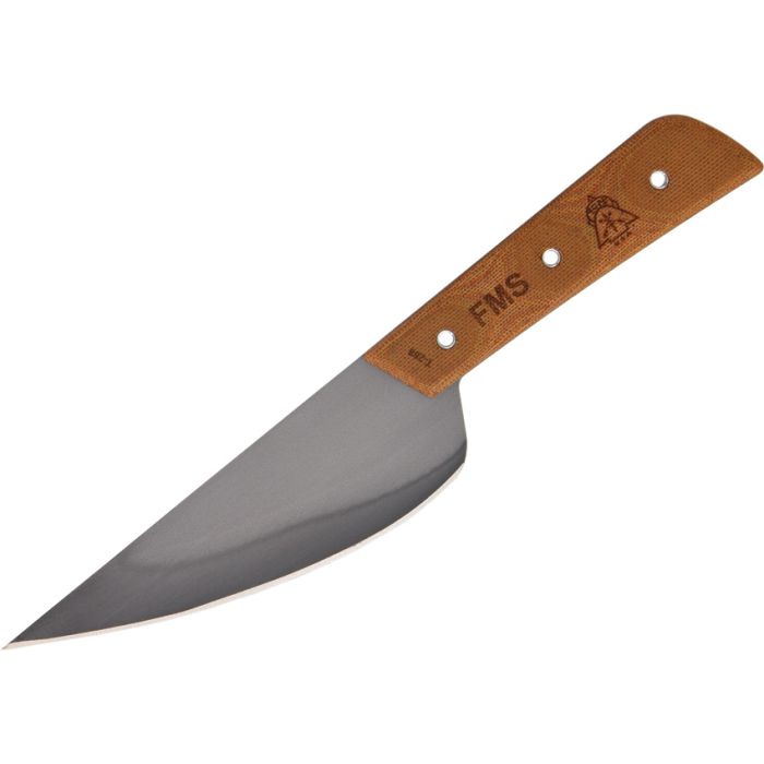 TOPS Frog Market Special Kitchen Knife 5.25" 1095HC Steel Blade Tan Canvas Micarta Handle FMS05 -TOPS - Survivor Hand Precision Knives & Outdoor Gear Store