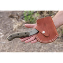 TOPS Grandpas 5.13" 1095HC Steel Axe Head Full Tang Green Canvas Micarta Handle GRAX01C -TOPS - Survivor Hand Precision Knives & Outdoor Gear Store