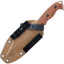 TOPS M-Pat Fixed Knife 4.88" 1095HC Steel Full Blade Tan Canvas Micarta Handle MPAT01 -TOPS - Survivor Hand Precision Knives & Outdoor Gear Store