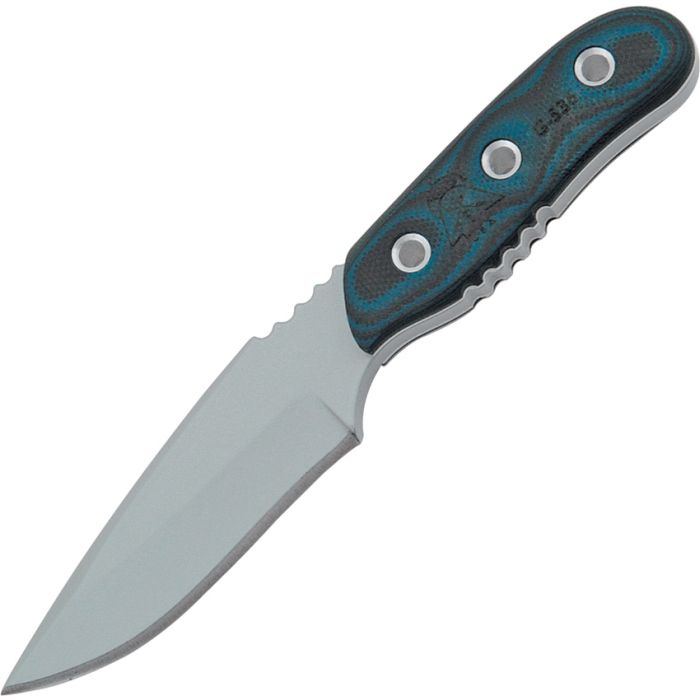 TOPS Otter Fixed Knife 2.875" 1095HC Steel Full Tang Blade Blue / Black G-10 Handle OT01 -TOPS - Survivor Hand Precision Knives & Outdoor Gear Store