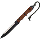 TOPS Ranger Bootlegger 2 Fixed Knife 5" 1095HC Steel Full Sawback Blade Tan Micarta RBL02 -TOPS - Survivor Hand Precision Knives & Outdoor Gear Store