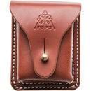 TOPS Bushcraft Pouch Sheath Brown Leather Contruction Dimensions 1.75" x 2" x 3" SHLLBP01 -TOPS - Survivor Hand Precision Knives & Outdoor Gear Store