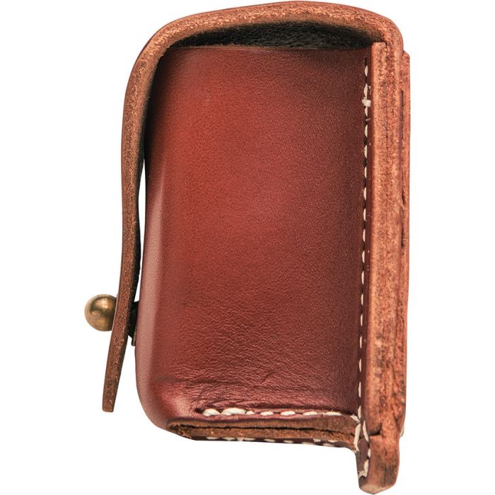 TOPS Bushcraft Pouch Sheath Brown Leather Contruction Dimensions 1.75" x 2" x 3" SHLLBP01 -TOPS - Survivor Hand Precision Knives & Outdoor Gear Store