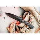 TOPS Szabo Fixed Knife 5.63" False Edge 1095HC Steel Blade Black Micarta Handle SZEX01 -TOPS - Survivor Hand Precision Knives & Outdoor Gear Store