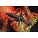 TOPS Szabo Fixed Knife 5.63" False Edge 1095HC Steel Blade Black Micarta Handle SZEX01 -TOPS - Survivor Hand Precision Knives & Outdoor Gear Store