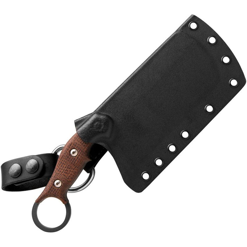 TOPS Tidal Force Cleaver Fixed Knife 4.88" 1095HC Steel Blade Burlap Micarta Handle TFOR01 -TOPS - Survivor Hand Precision Knives & Outdoor Gear Store