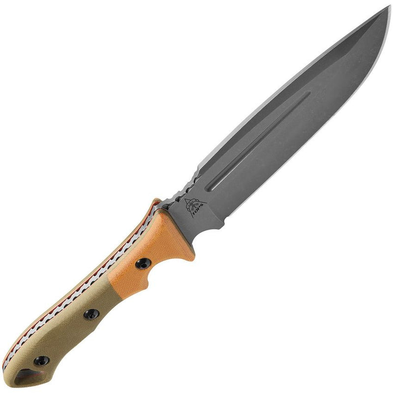 TOPS Viking Tactics Fixed Knife 5.88" 1095HC Steel Blade Canvas Micarta Handle VTAC01 -TOPS - Survivor Hand Precision Knives & Outdoor Gear Store