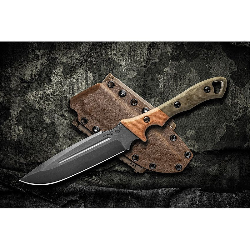 TOPS Viking Tactics Fixed Knife 5.88" 1095HC Steel Blade Canvas Micarta Handle VTAC01 -TOPS - Survivor Hand Precision Knives & Outdoor Gear Store