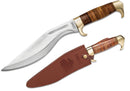 United Cutlery USMC Fixed Knife 10.5" 420J2 Steel Kukri Blade Stacked Leather Handle 3329 -United Cutlery - Survivor Hand Precision Knives & Outdoor Gear Store