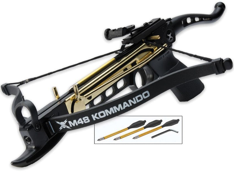 United Cutlery Self-Cocking Pistol Crossbow With Fiber-Graphite Limbs Die-Cast Alloy And Solid Brass B3M48 -United Cutlery - Survivor Hand Precision Knives & Outdoor Gear Store