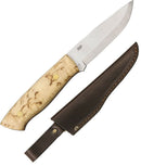 Brisa Trapper 95 Fixed Knife 3.75" O1 Tool Steel Full Blade Curly Birch Handle 2054 -Brisa - Survivor Hand Precision Knives & Outdoor Gear Store